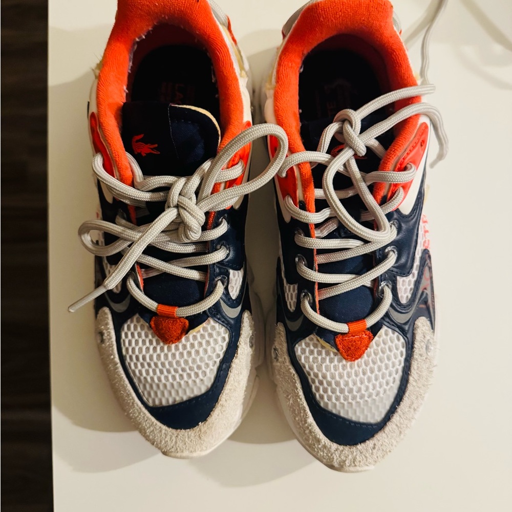 Lacoste Navy and Red Sneakers
